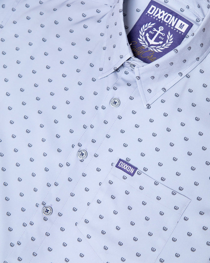 Women's Salty Crest Party Shirt - Black & Gray - Dixxon Flannel Co.