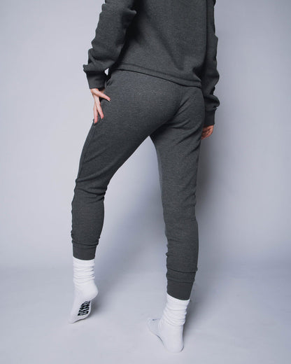 Women's Waffle Knit Joggers - Dark Grey | Dixxon Flannel Co.