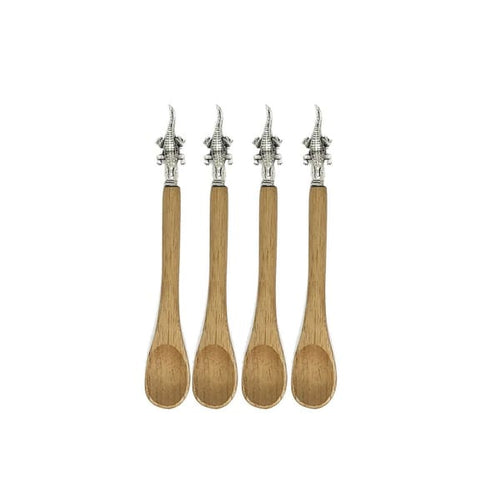 Wooden Alligator Spoon Set