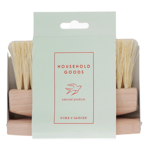 Wooden Table Brush and Pan Set - Soft Grey