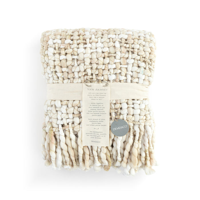 Woven Throw Blanket White/Ivory