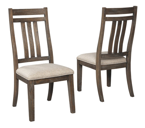 Wyndahl D813-01 Rustic Brown Dining UPH Side Chair 2CN
