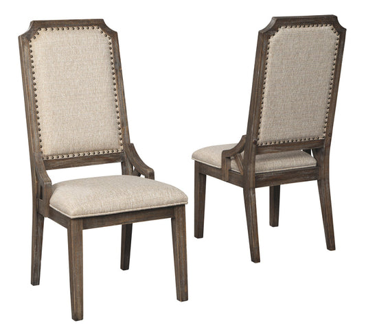 Wyndahl D813-02 Rustic Brown Dining UPH Side Chair 2CN