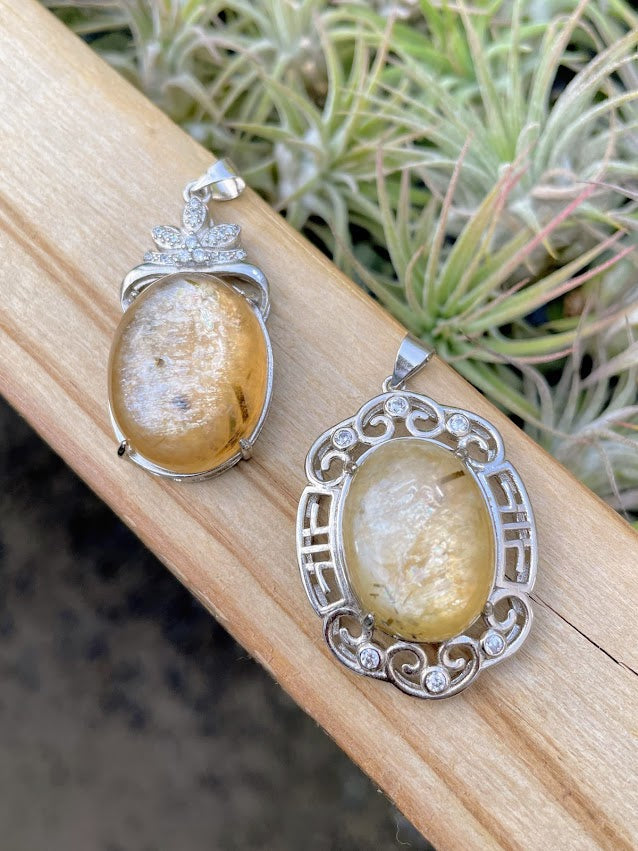 Yellow Mica Pendant