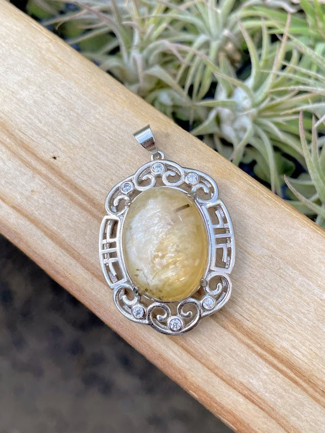 Yellow Mica Pendant