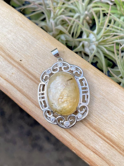 Yellow Mica Pendant