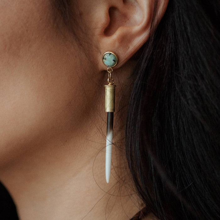 Yellowstone Beth Dutton Quill Studs // Turquoise Variant