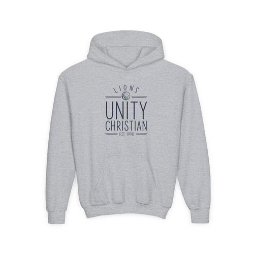 Youth Hoodie — Unity Christian Lions School Spirit Sweatshirt