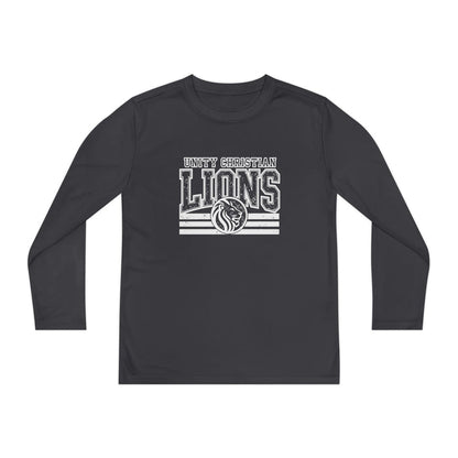 Youth Long Sleeve Competitor Tee — Lions Team Athletic Shirt (School Spirit)