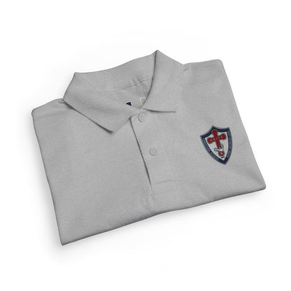 Youth Polo Shirt with Shield Crest Embroidery - School Uniform DryBlend