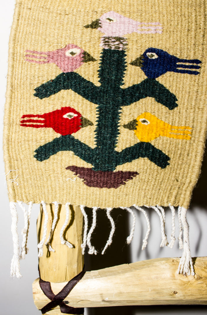 ZAPOTEC RUG 9" X 54" RUNNER TREE WITH BIRDS ZR001