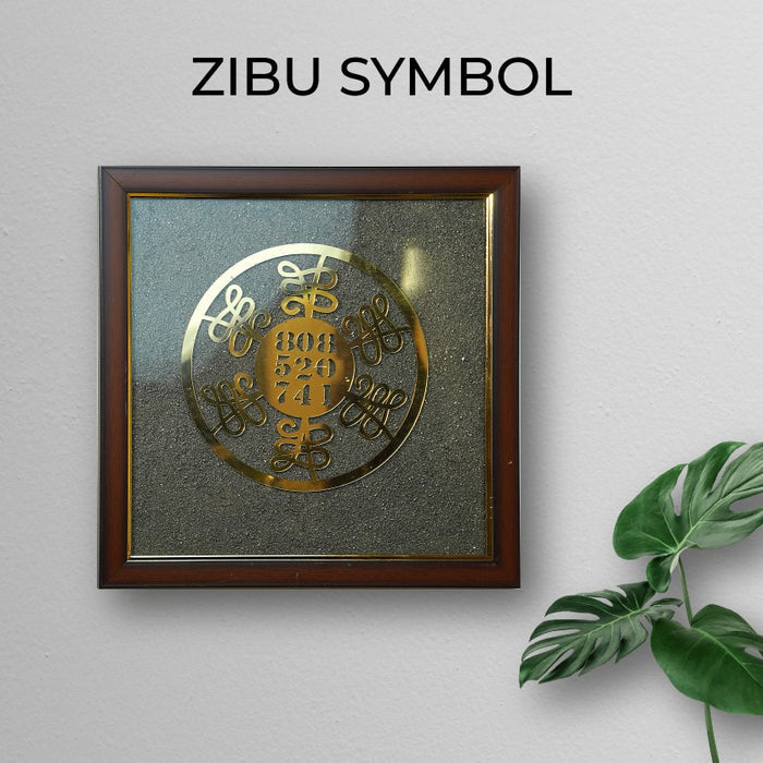 Zibu Symbol 12 Inch Frame – Divine Angelic Energy for Healing, Protection & Abundance