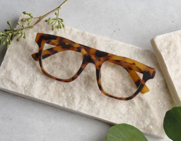 Zinnia Blue Lights Glasses by Peepers: Tokyo Tortoise