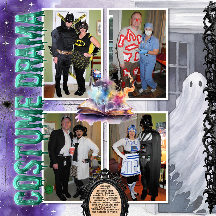 Capture the Halloween fun with these digital scrapbooking alphabet letters, numbers, and punctuation by Lucky Girl Creative digital art. Create unique Halloween page titles, greeting cards, and decor by pairing with the other embellishments from the Halloween Watercolor collection. The Zombie Alpha Set consists of a full set of digital art uppercase letters A-Z, numbers 0-9, and most punctuation. This alpha set is available as individual embellishments only. This kit is included in the Halloween Watercolor